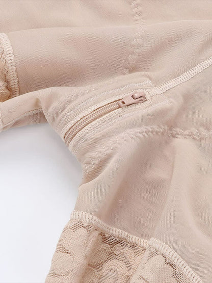 SIDE-ZIP WAIST SCULPTING BUTT LIFT BODYSUIT